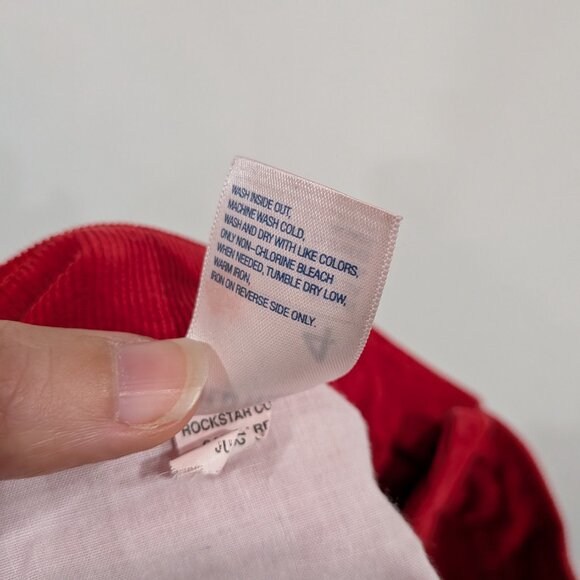 Old Navy Rockstar Skinny Corduroy Pants Red Size 4 - Picture 7 of 7